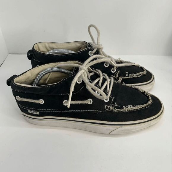 Vans Mid Top Black - Size 9.5 Mens‎ - Picture 1 of 8